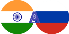 Exchange rate Indian Rupee to Russian Ruble