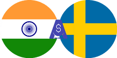 Exchange rate Indian Rupee to Swedish Krona