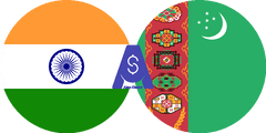 نرخ تبدیل روپیه هندوستان به منات ترکمنستان