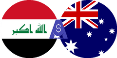 Exchange rate Iraqi Dinar to Australian dollar