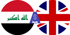 Exchange rate Iraqi Dinar to British Pound