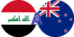 Exchange rate Iraqi Dinar to New zealand dollar