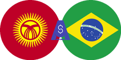 Exchange rate Kyrgyzstani Som to Brazilian Real