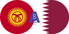 Exchange rate Kyrgyzstani Som to Qatari Riyal