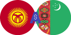 Exchange rate Kyrgyzstani Som to Turkmenistani Manat