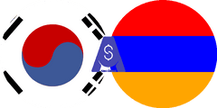 نرخ تبدیل وون کره جنوبی به درام ارمنستان
