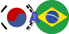 Exchange rate South Korean Won to Brazilian Real