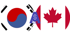 نرخ تبدیل وون کره جنوبی به دلار کانادا