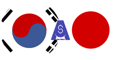 Exchange rate South Korean Won to Japanese Yen