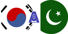 Exchange rate South Korean Won to Pakistani Rupee