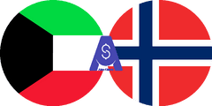 نرخ تبدیل دینار کویت به کرون نروژ