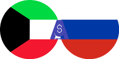 Exchange rate Kuwaiti Dinar to Russian Ruble