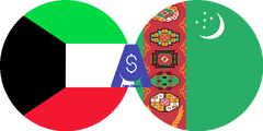 نرخ تبدیل دینار کویت به منات ترکمنستان