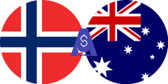 Exchange rate Norwegian Krone to Australian dollar