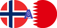 نرخ تبدیل کرون نروژ به دینار بحرین