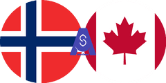 Exchange rate Norwegian Krone to Canadian dollar