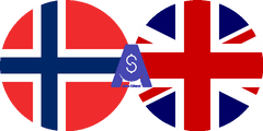 Exchange rate Norwegian Krone to British Pound