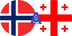 Exchange rate Norwegian Krone to Georgian Lari