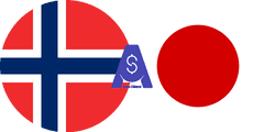 Exchange rate Norwegian Krone to Japanese Yen