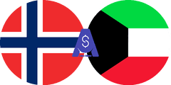 نرخ تبدیل کرون نروژ به دینار کویت