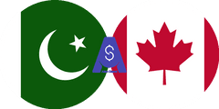 Exchange rate Pakistani Rupee to Canadian dollar