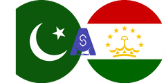 Exchange rate Pakistani Rupee to Tajikistani Somoni