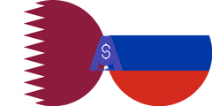 Exchange rate Qatari Riyal to Russian Ruble