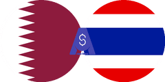 Exchange rate Qatari Riyal to Thai Baht