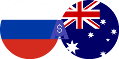Exchange rate Russian Ruble to Australian dollar