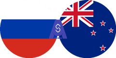 Exchange rate Russian Ruble to New zealand dollar