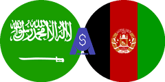 Exchange rate Saudi Arabian Riyal to Afghan Afghani