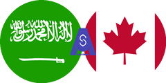 Exchange rate Saudi Arabian Riyal to Canadian dollar