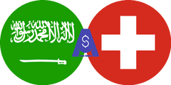 Exchange rate Saudi Arabian Riyal to Swiss Franc