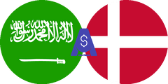 Exchange rate Saudi Arabian Riyal to Danish Krone