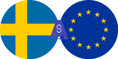 نرخ تبدیل کرون سوئد به یورو