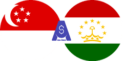Exchange rate Singapore dollar to Tajikistani Somoni