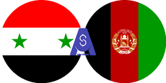 نرخ تبدیل پوند سوریه به افغانی افغانستان