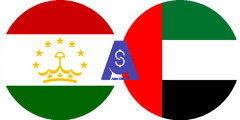 Exchange rate Tajikistani Somoni to Emirati Dirham