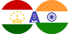 نرخ تبدیل سامانی تاجیکستان به روپیه هندوستان