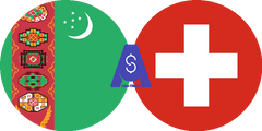 نرخ تبدیل منات ترکمنستان به فرانک سوئیس