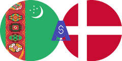 Exchange rate Turkmenistani Manat to Danish Krone