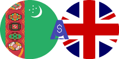 Exchange rate Turkmenistani Manat to British Pound