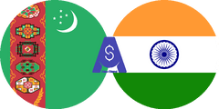 Exchange rate Turkmenistani Manat to Indian Rupee