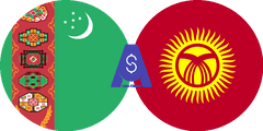Exchange rate Turkmenistani Manat to Kyrgyzstani Som