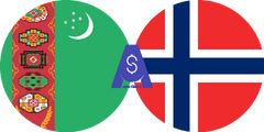 Exchange rate Turkmenistani Manat to Norwegian Krone