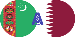Exchange rate Turkmenistani Manat to Qatari Riyal