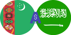 Exchange rate Turkmenistani Manat to Saudi Arabian Riyal