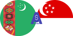 نرخ تبدیل منات ترکمنستان به دلار سنگاپور