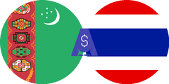 Exchange rate Turkmenistani Manat to Thai Baht