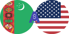 Exchange rate Turkmenistani Manat to dollar Cash